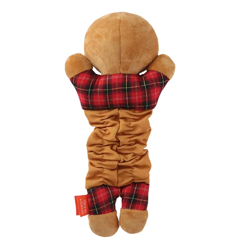 OEM Exclusive Customized Pet Plush Toy Series：Elastic Santa，Konted Santa，Elastic Reindeer，Elastic Gingerbread man Manufacturer, Supplier