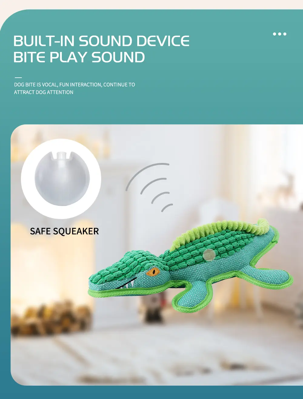 Dinosaur Pet Toy Side View