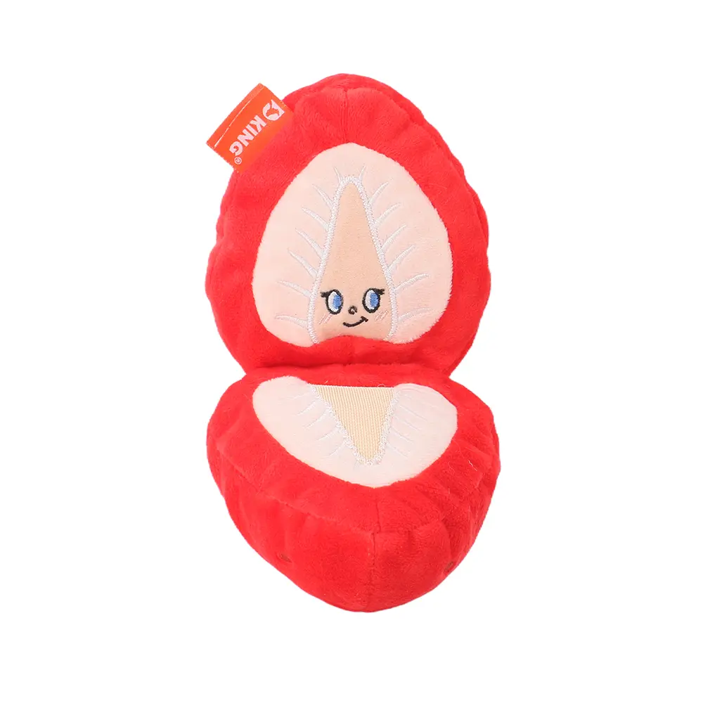 OEM Fig, Kiwi, Durian, Strawberry: Four Creative Fruit-Shaped Plush Toys For Pets Manufacturers, Factories
