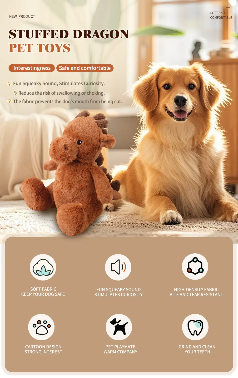 Pet stuffed toy view 1