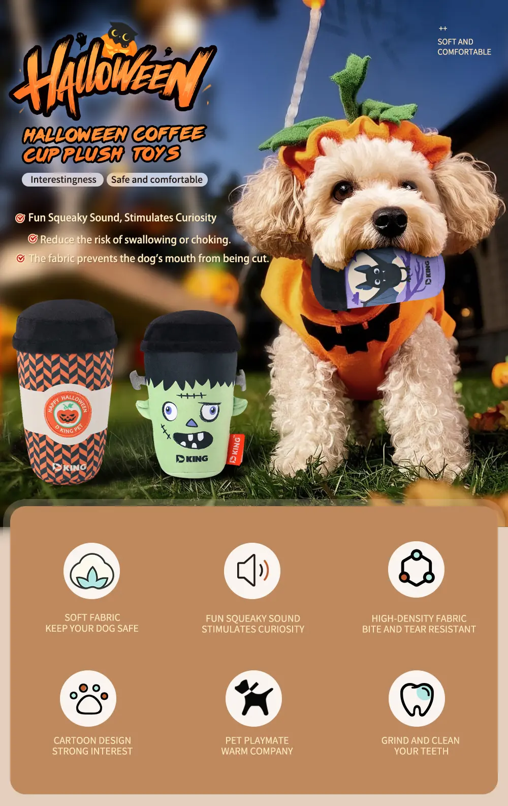 Halloween Coffee Cup Plush Toy 1