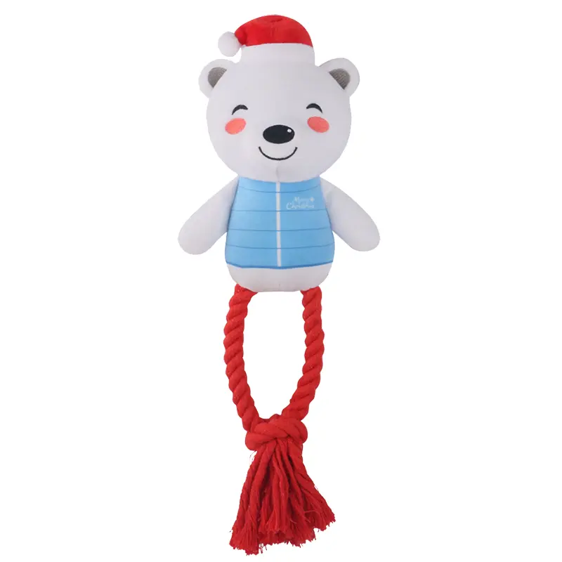 OEM Interactive Plush Toys: White Bear, White Rabbit, and Penguin with Rings Supplier, Factory