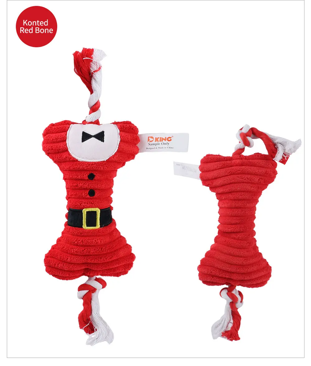 Squeaky Bone Plush Toy 9