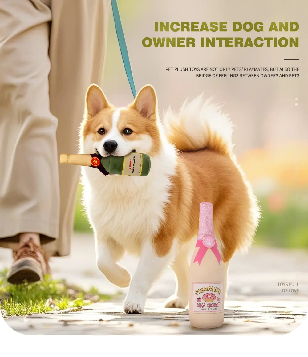 Champagne Pet Toy Highlight 4