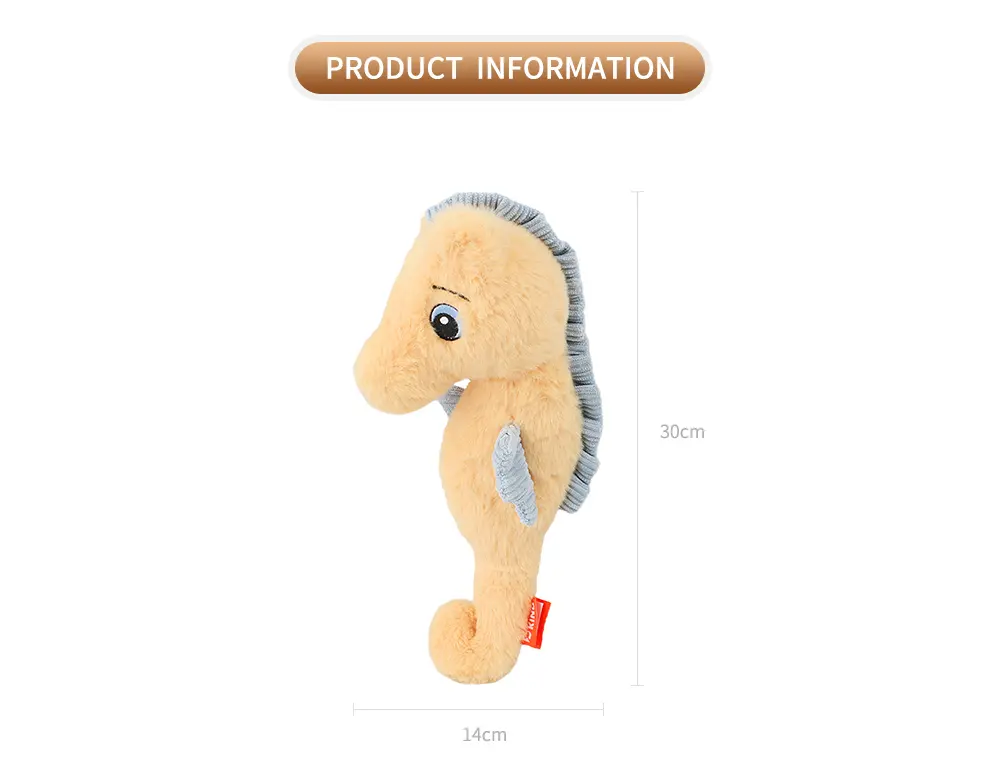 Stuffed Seahorse Pet Toy (4)