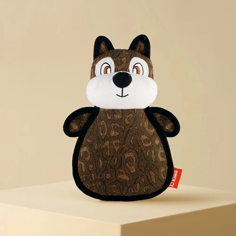 Custom 2025 New Product Classic Animal Shape Sturdy Dog Toy Collection Oblate Body Squirrel Manufacturers, Factories