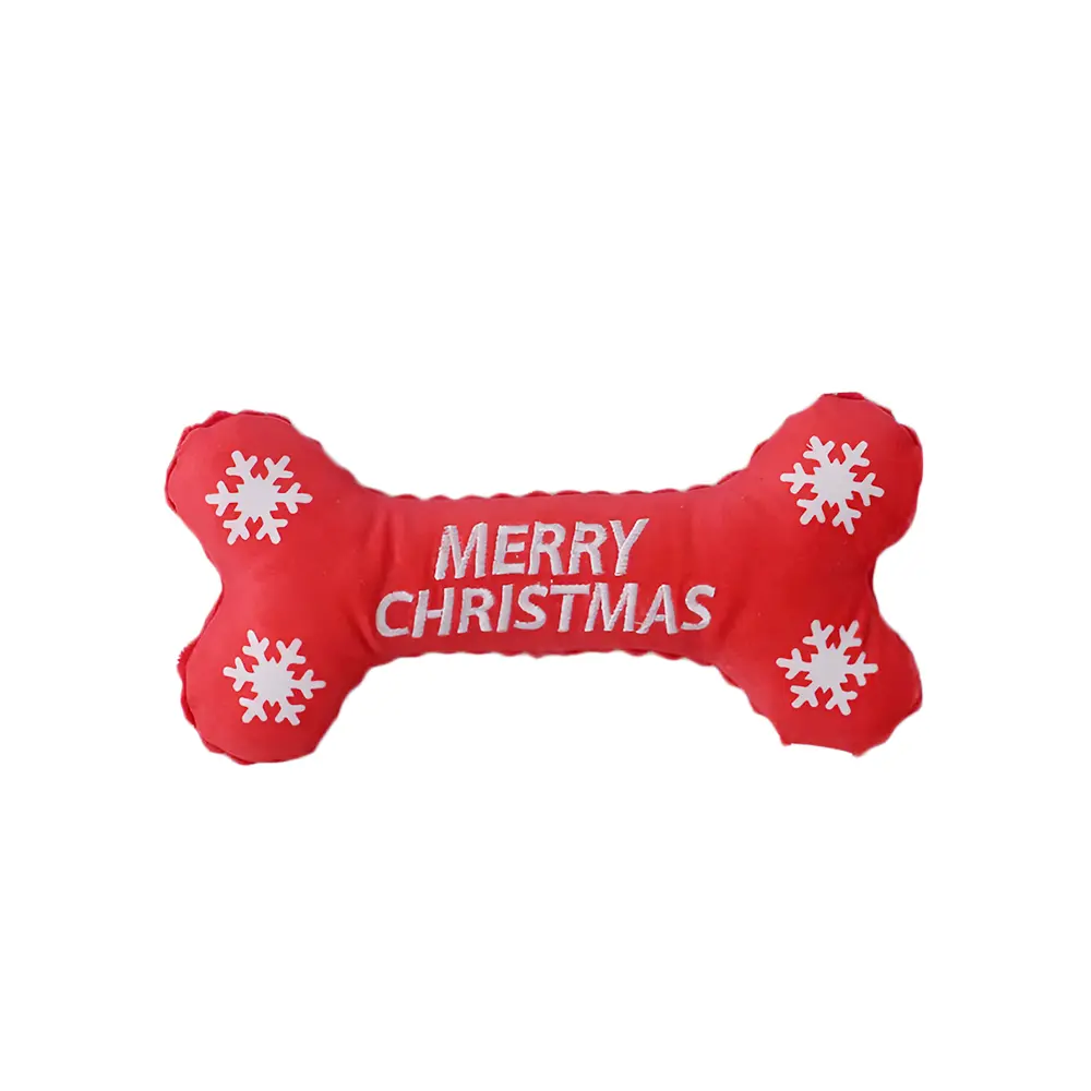 Custom Snowflake Bone Interactive Plush Toy for Dogs – A New Experience of Fun Companionship Manufacturer, Factory
