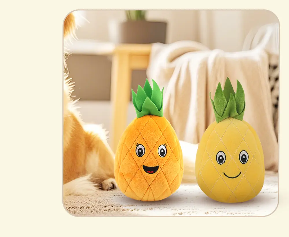 Pineapple plush toy detail 7