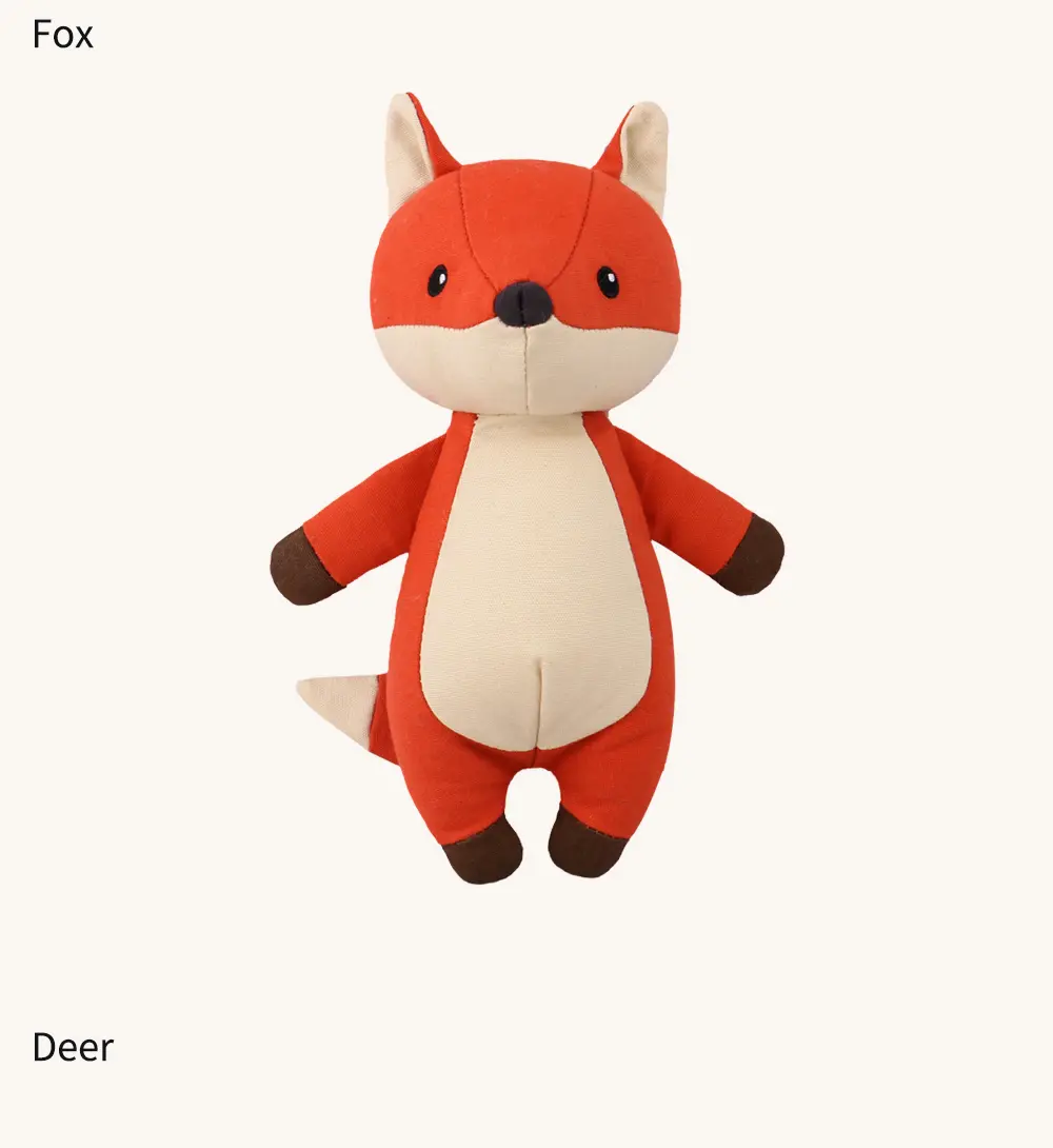 Fox, Deer, And Pig Plush Toys (10)