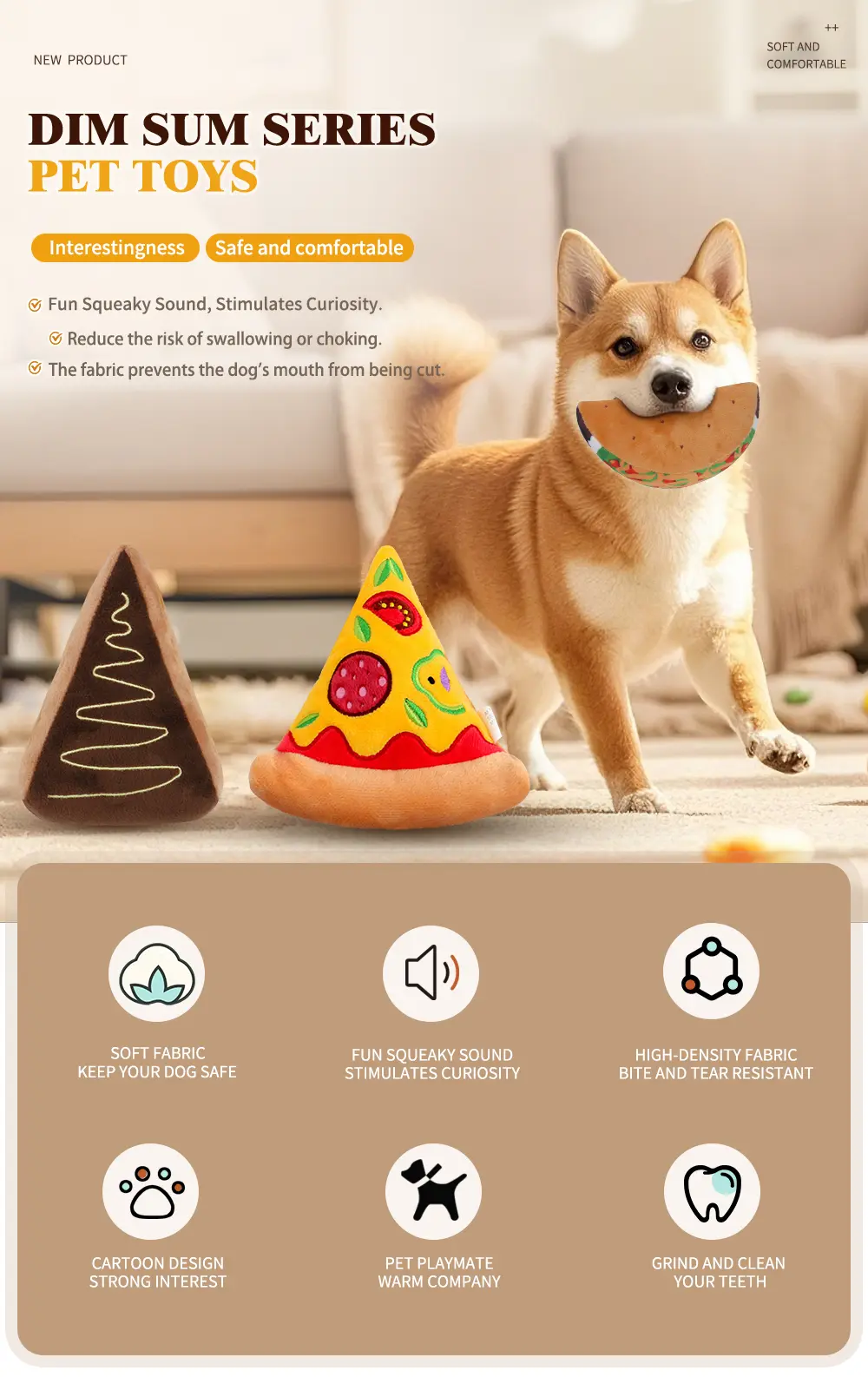 Dining themed plush toy cake aspect