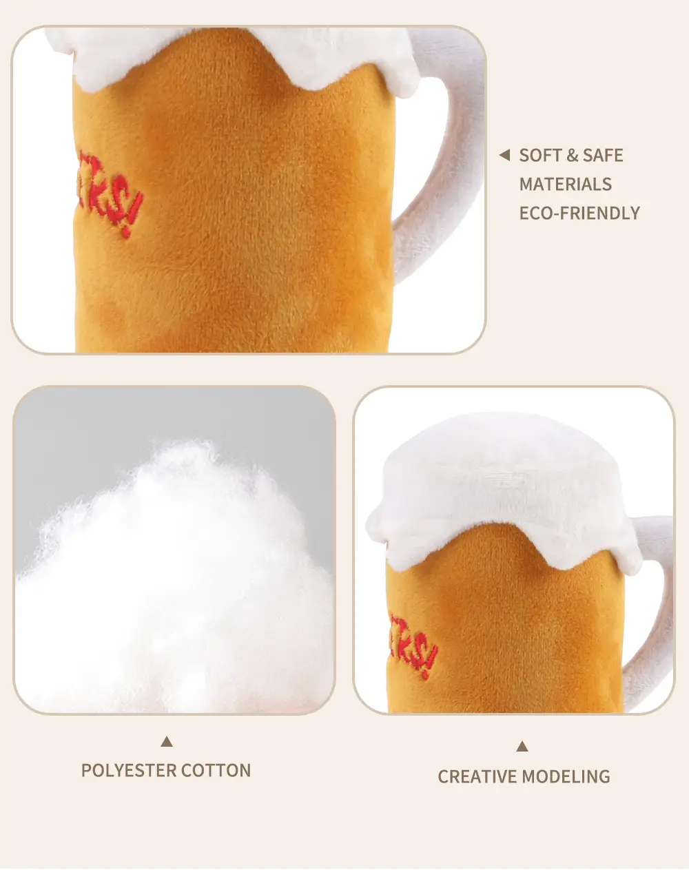 Plush Dog Toy Details 3