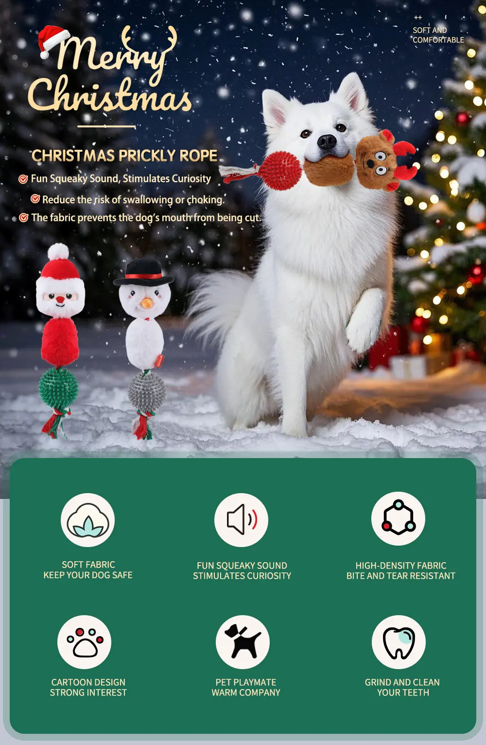 Holiday Dog Toy Presentation