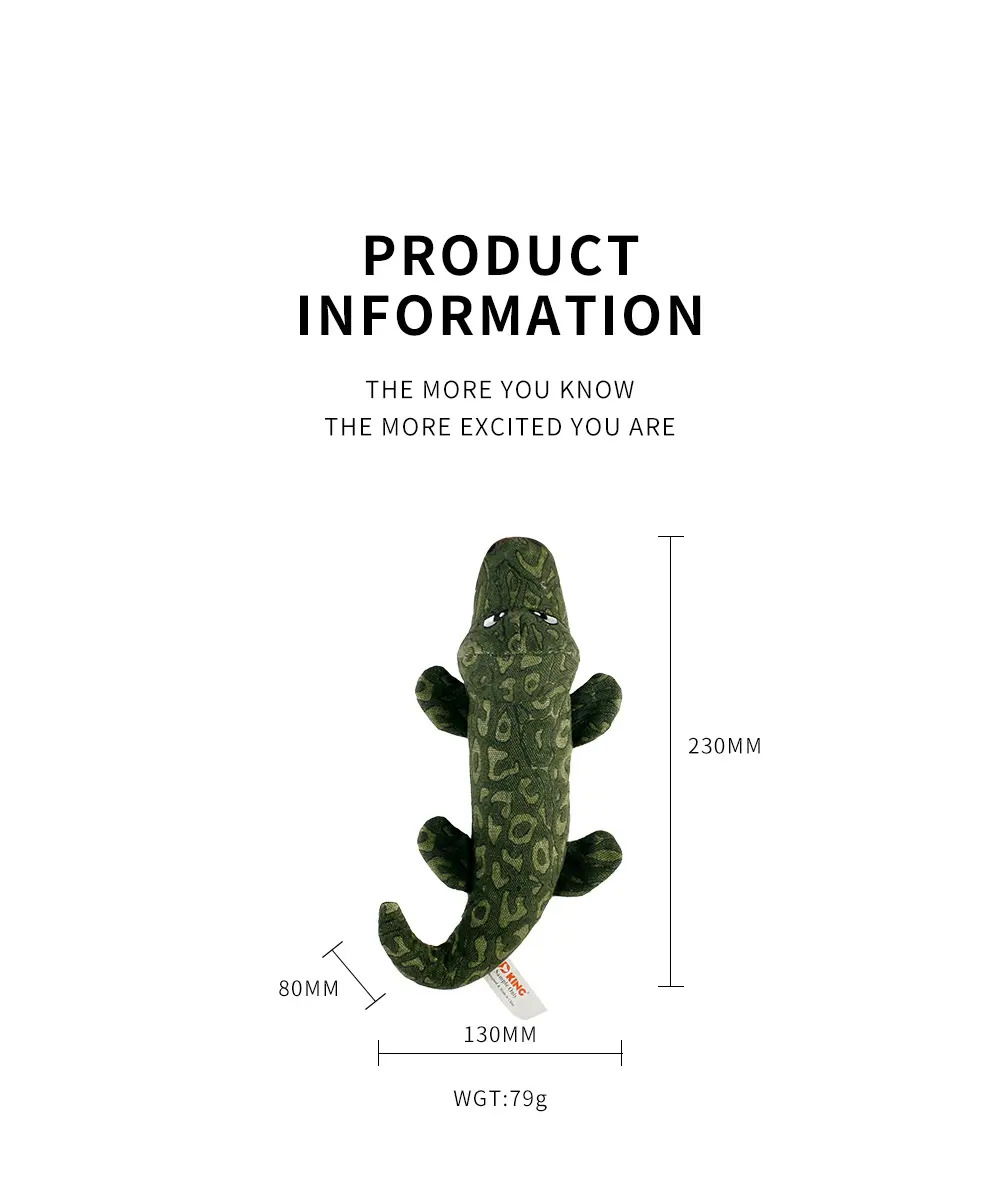 Sturdy Dog Toy Crocodile Detail 2