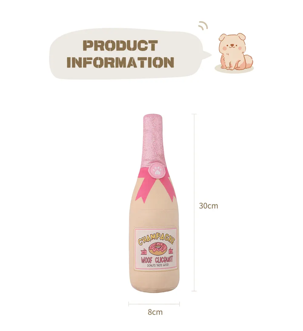 Champagne Pet Toy Highlight 5