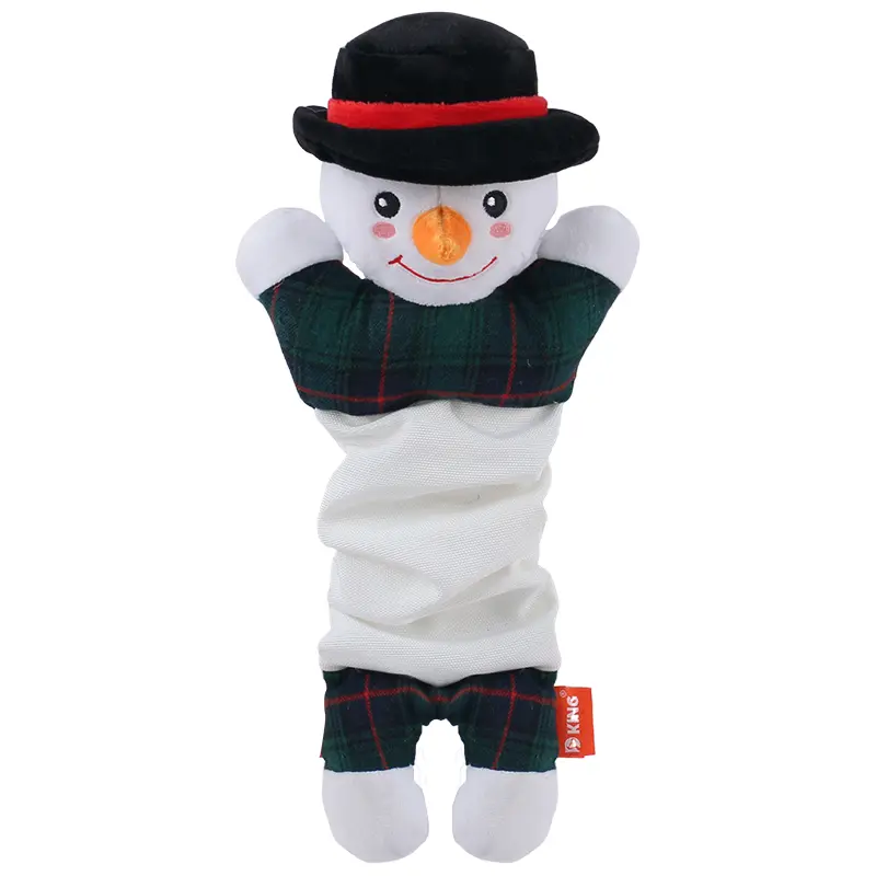 OEM Exclusive Customized Pet Plush Toy Series：Elastic Santa，Konted Santa，Elastic Reindeer，Elastic Gingerbread man Manufacturer, Supplier