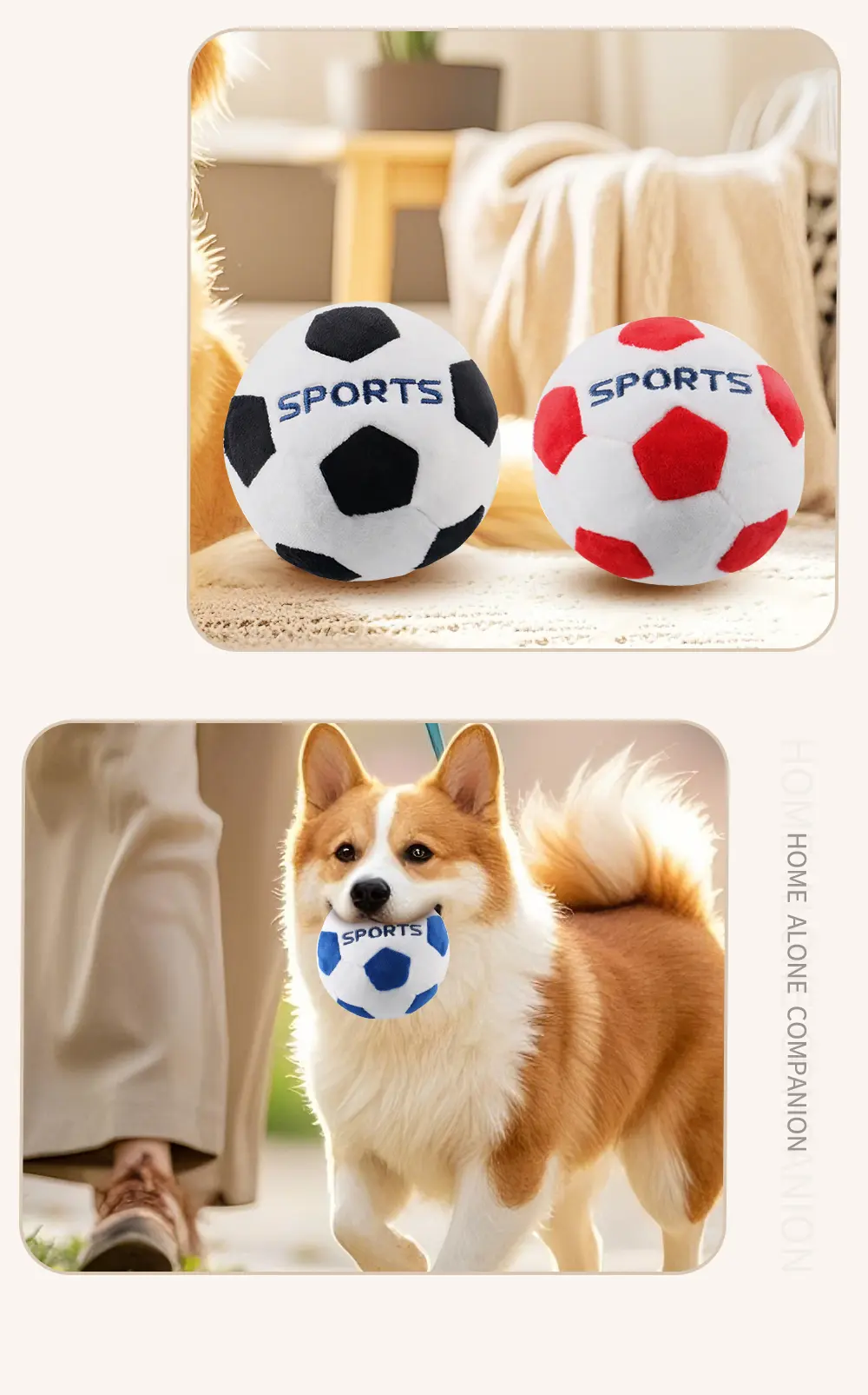 Football series pet toy detail 8