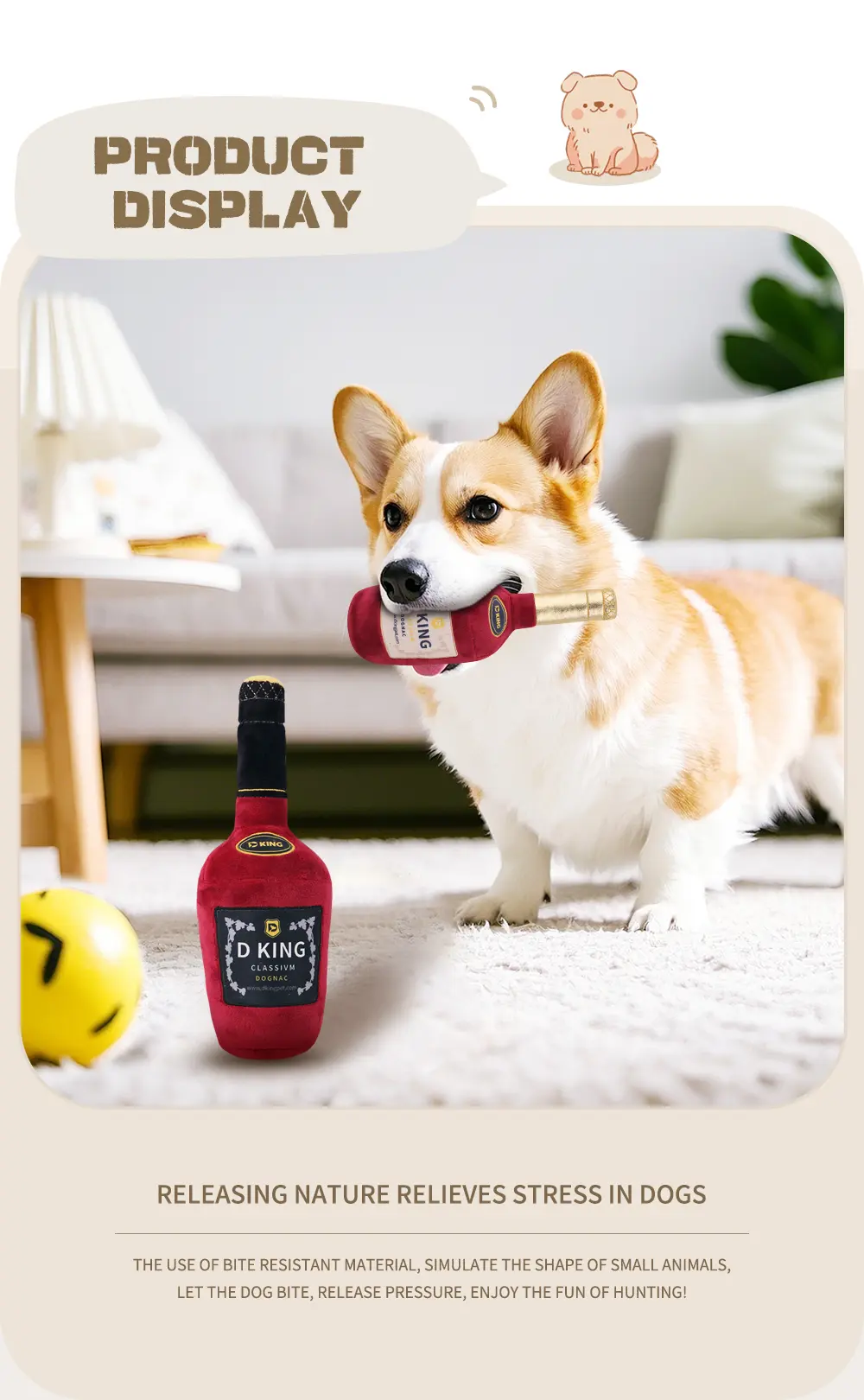 Foreign Wine Pet Toy Details 8