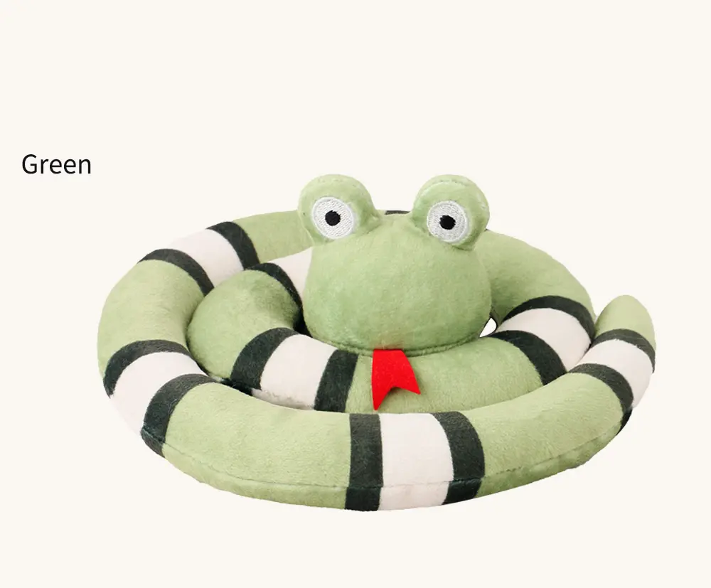 Snake-Shaped Plush Toy Detail 8
