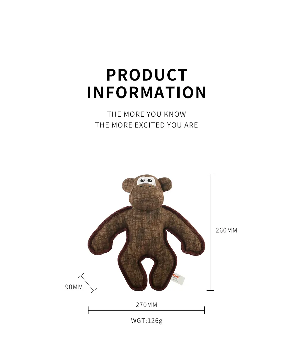 Oblate Squirrel Dog Toy View 2