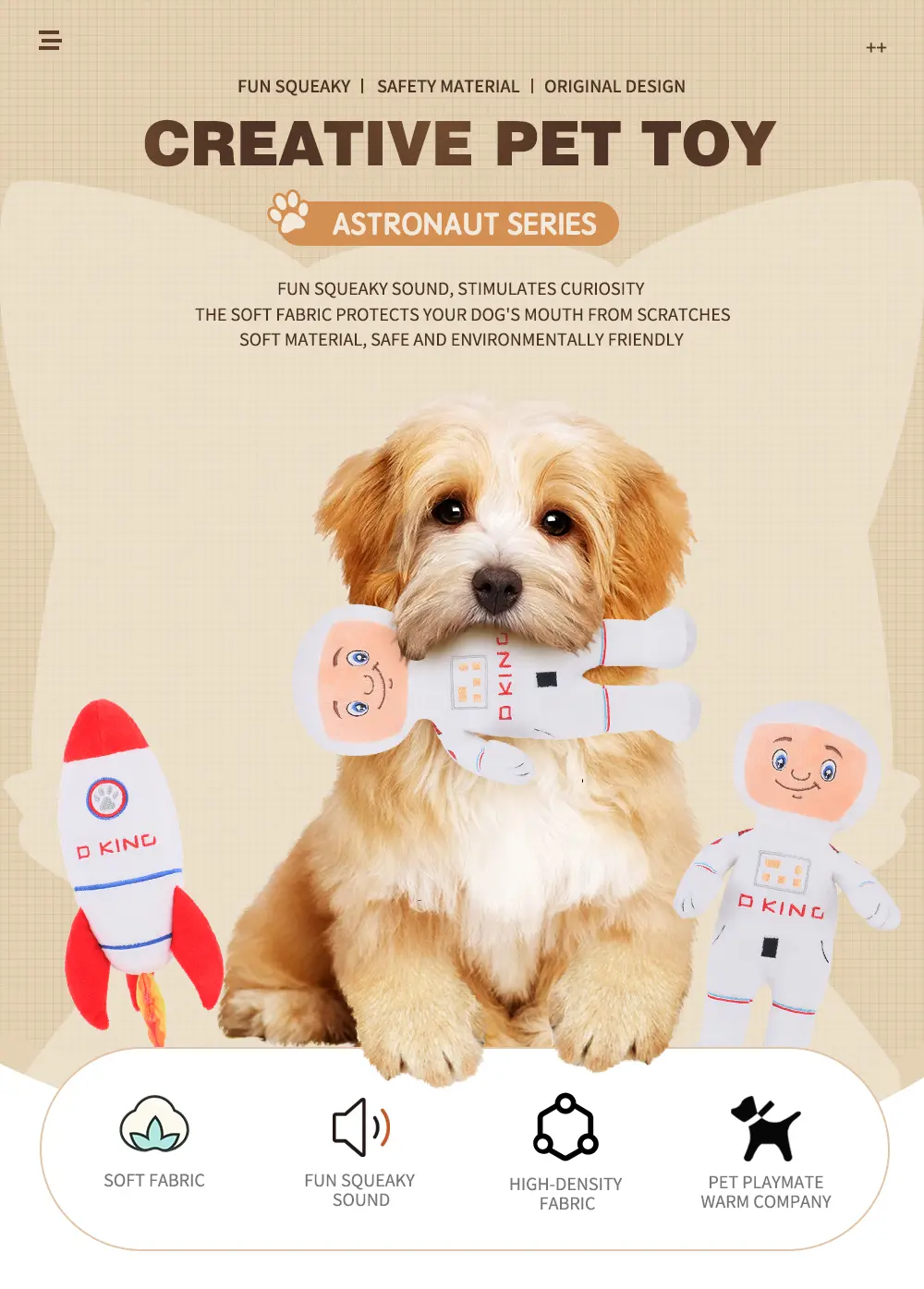 Astronaut Pet Toy 1