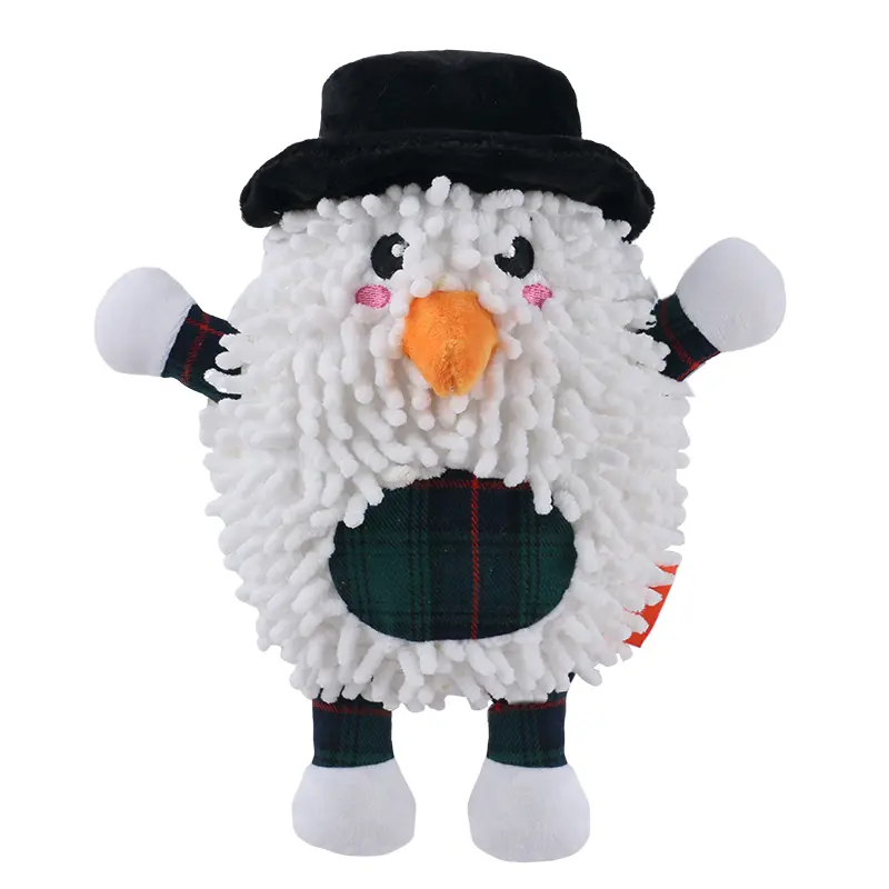 Custom The Joyful Season Of Christmas, With Soft Plush Pet Toys Warmly Accompanying: Soft Penguin, Soft Snow Man, Soft Reindeer Manufacturers, Factories