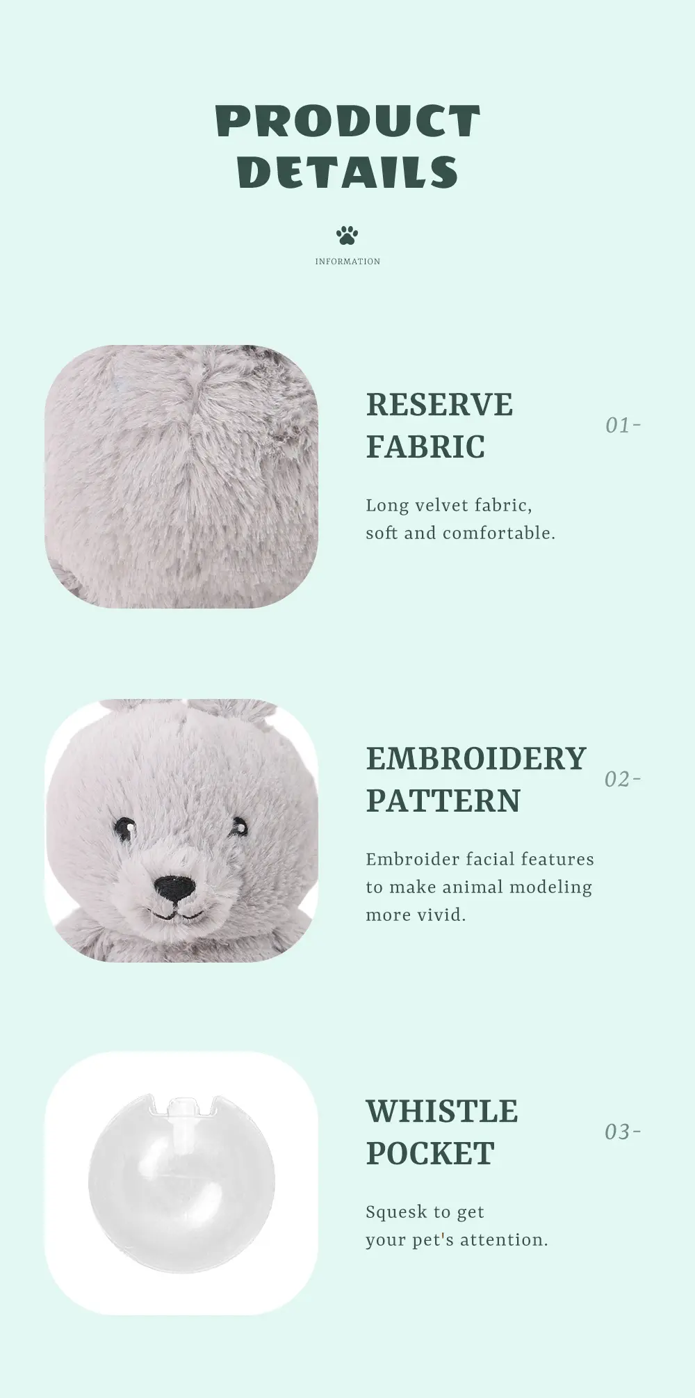 Animal Plush Toy Sheep Duck Rabbit 7