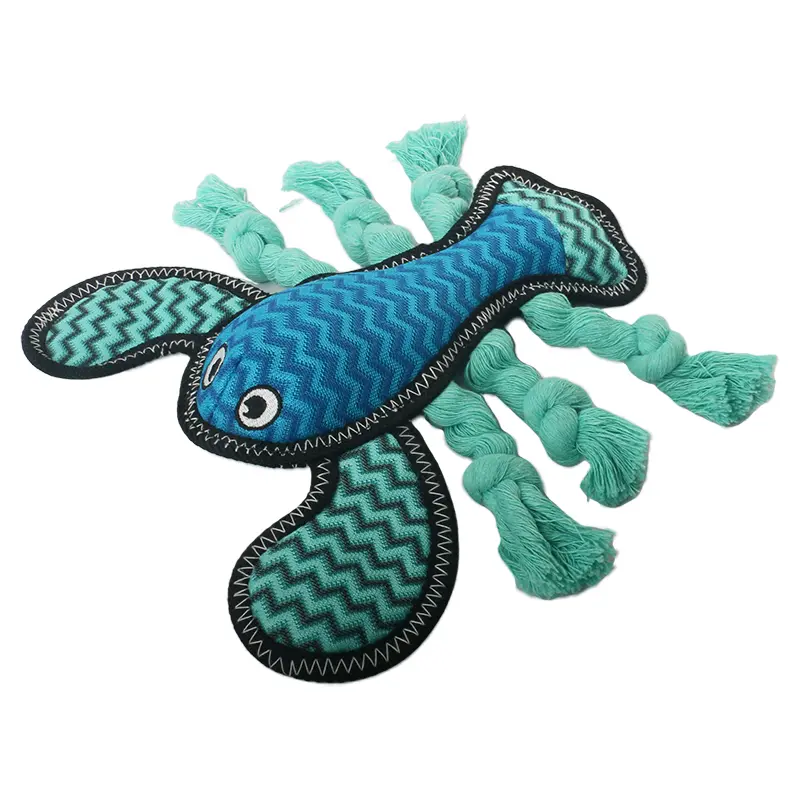 OEM Dog Interactive Biting Soft Toy：Lobste,Angelfish,Hammerhead Shark,Manta Ray Manufacturers, Supplier