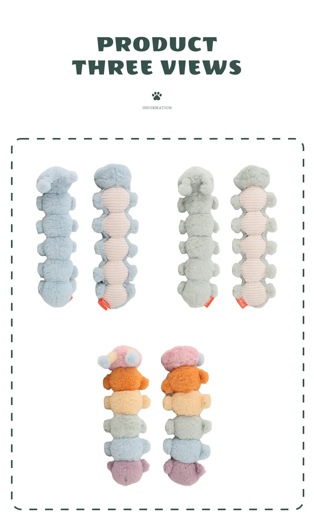 Caterpillar Pet Plush Toy 5