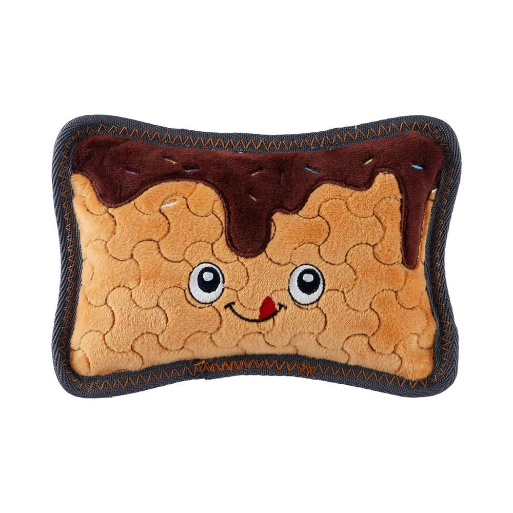 OEM Latest Dog Plush Toy Series Cheese Cake, Yogurt, Chocolate Pie, Peanut Butter, Butter Manufacturer, Factories