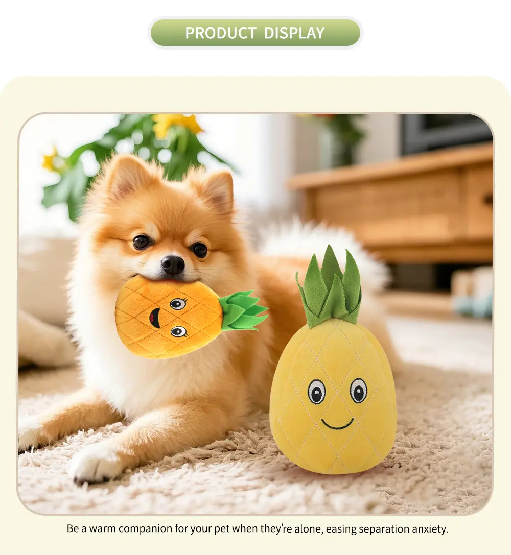 Pineapple plush toy detail 6