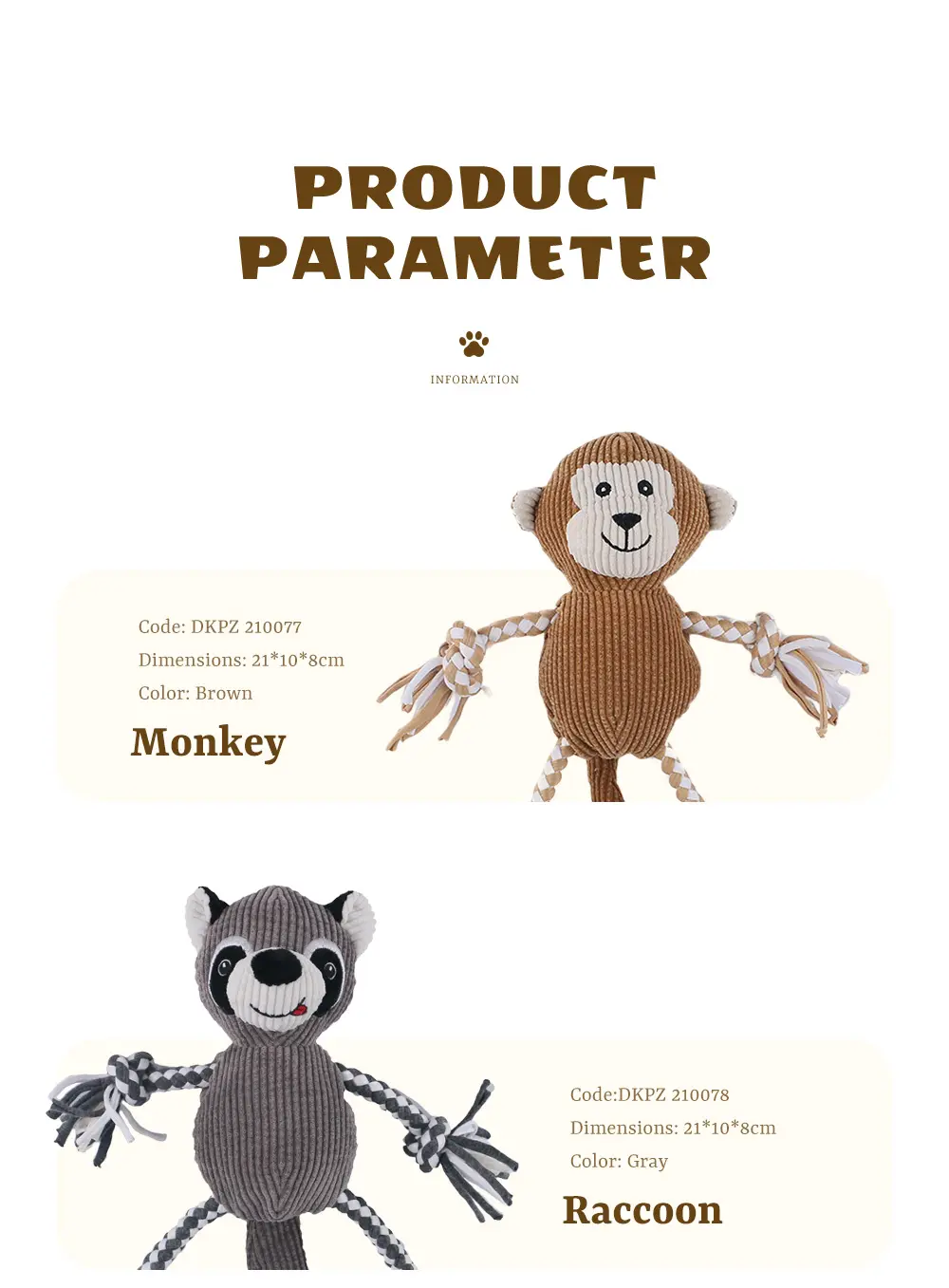 Pet Plush Toy Colors 03