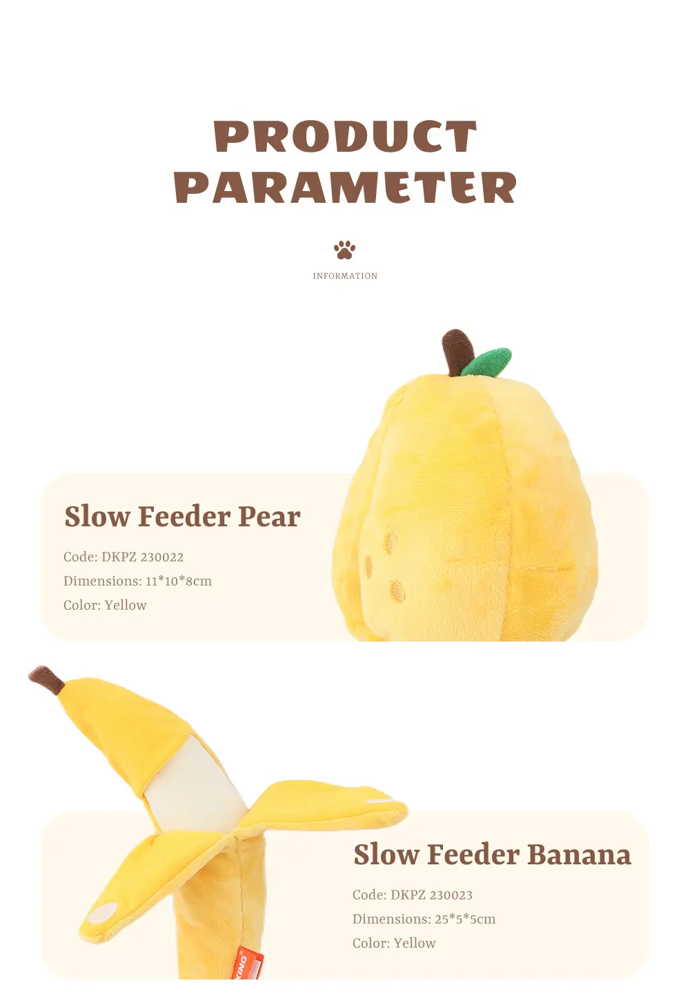 Fruit Series Pet Plush Toy 3