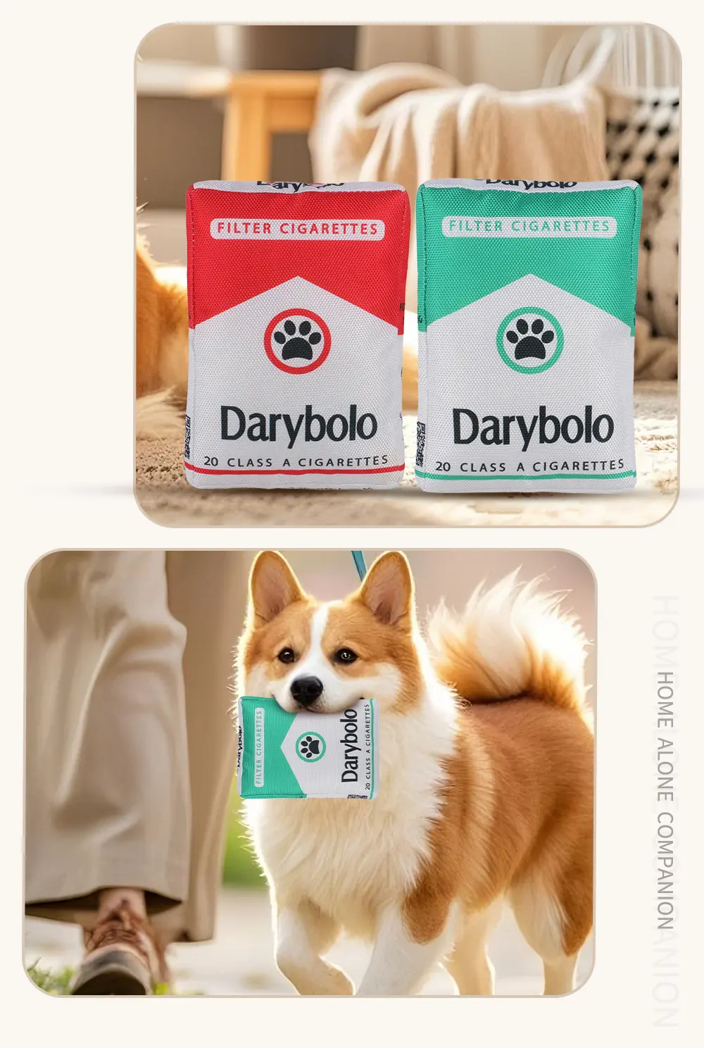 Cigarette Series Pet Toy - Size Comparison
