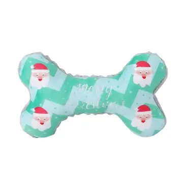 Blue & Green Bone-shaped Plush Toy