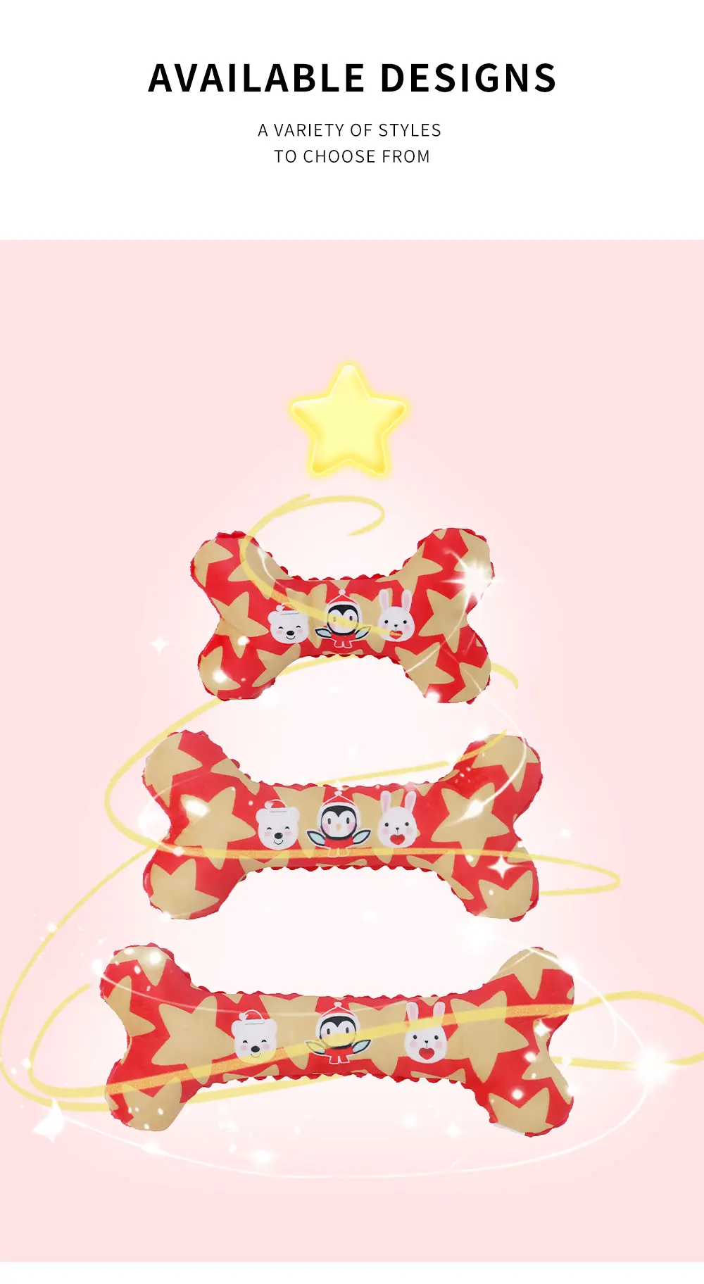 Star Animal Pattern Bone Toy - View 5