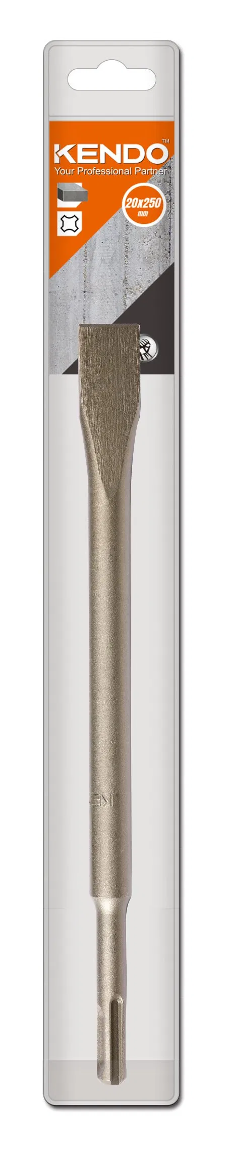 Kendo SDS-Plus Flat Chisel with Drop Forged Working Head for High Resistance