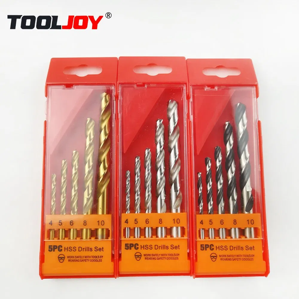 High Quality HSS Steel Titanium Plating Straight Shank Metal Twist Drill Bits