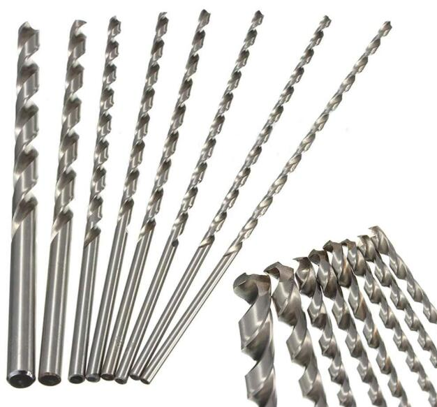 200mm 8PCS HSS Twist Drill Bit Set for Metal