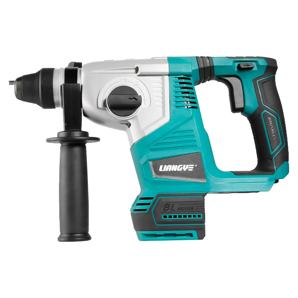 Liangye 3-in-1 Brushless Rotary Cordless Combination Hammer with Variable Speed Breaker Hammer Rotomartillo New Design Electric Tool