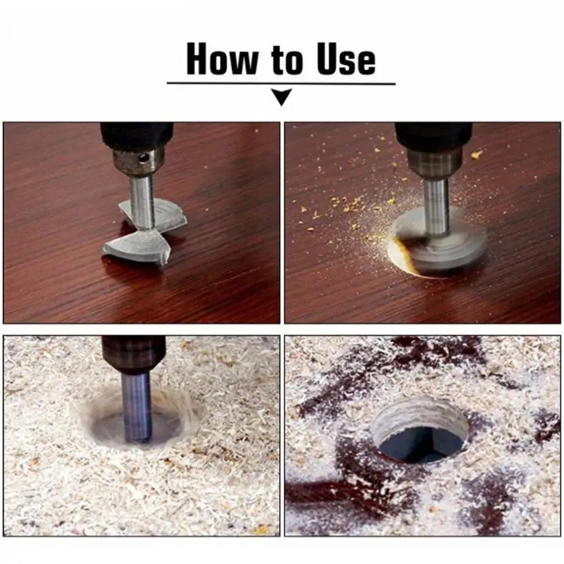 20mm Tungsten Steel Hard Alloy Wood Drill Bits Woodworking Hole Opener for Drilling on Plasterboard / Plastic Boards