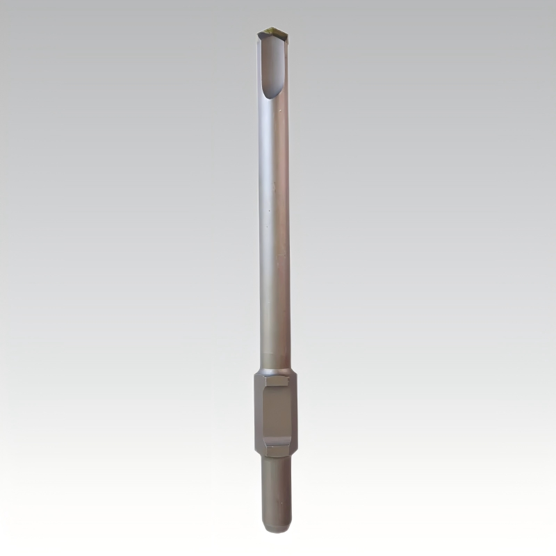 Heavy-Duty Extended Hex Shank Pointed &amp; Flat Chisel Bit for Electric Rotary Hammers