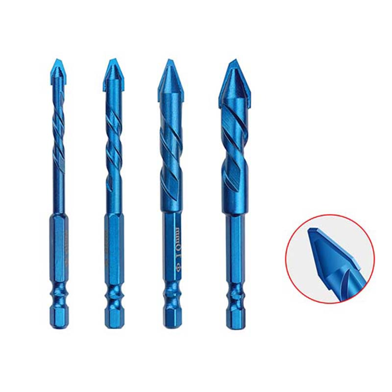 Factory Supply 6/8/10/12mm High Hardness Tilted Eccentric Drill Bit with Crooked Head Multifunctional Drill Bit for Ceramic Masonry Tile Glass Marble Drilling