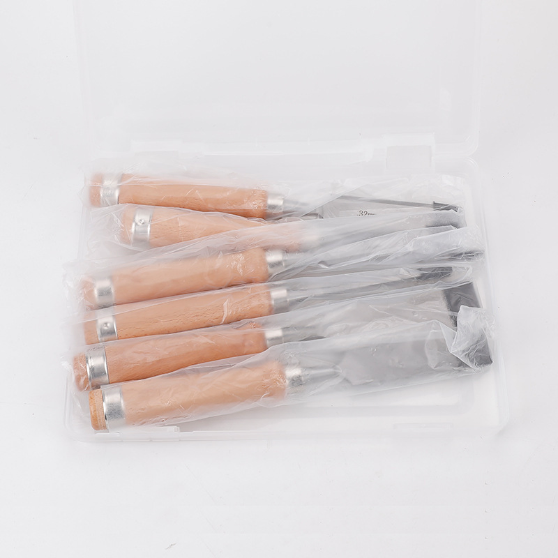 6 PCS Cr-V Steel Wood Carving Tools Woodworking Chisels Full Size Wood Carving knives