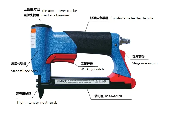 Pneumatic Air Steel Nail Gun Detail 1