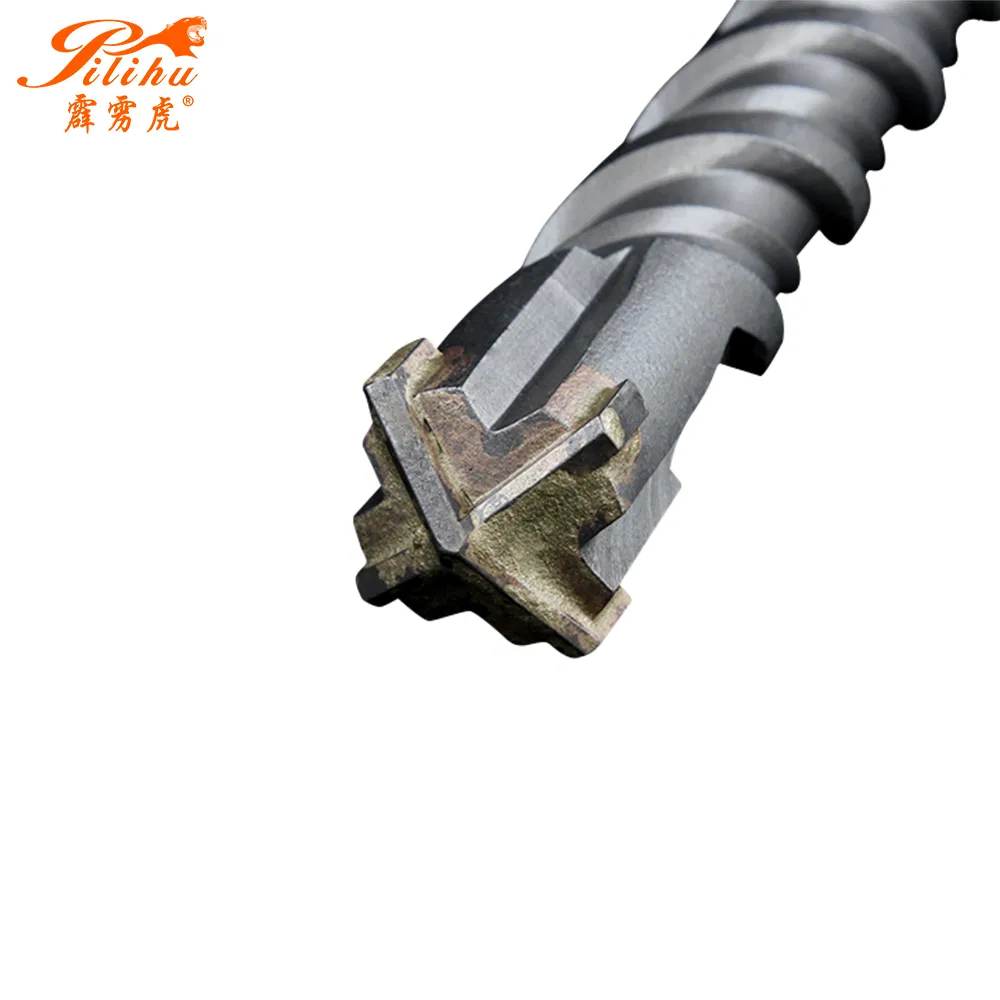 Pilihu Carbide Tipped SDS Max Shank Hammer Drills Bit for Concrete Drilling