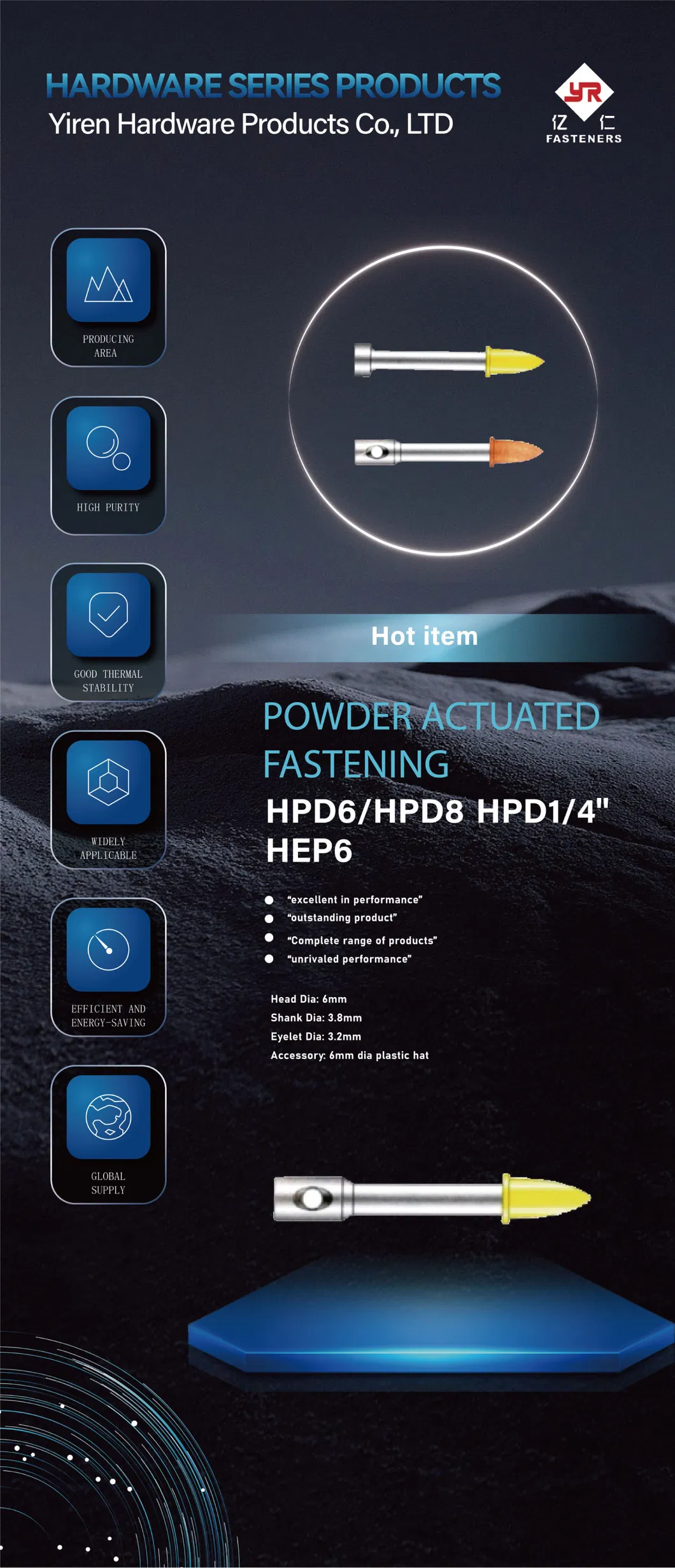 Electric Concrete Nail Gun Model Dccn100X2 C30 Cement Compatible