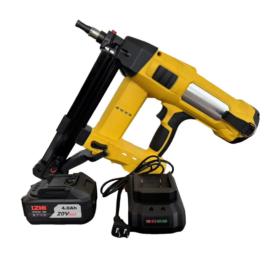 20V Electric Cordless Nail Gun - Rechargeable Lithium-Ion Concrete Nailer for Industrial Use