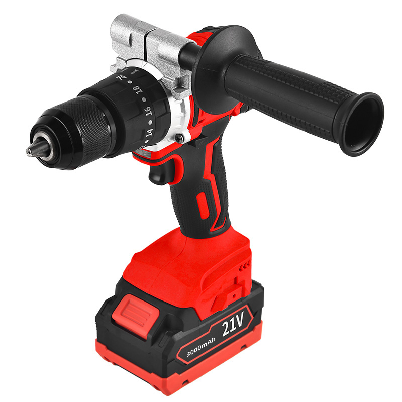 21V Brushless Motor Powerful Electric Tool High Torque Design Two-Speed Gearbox Cordless Impact Drill
