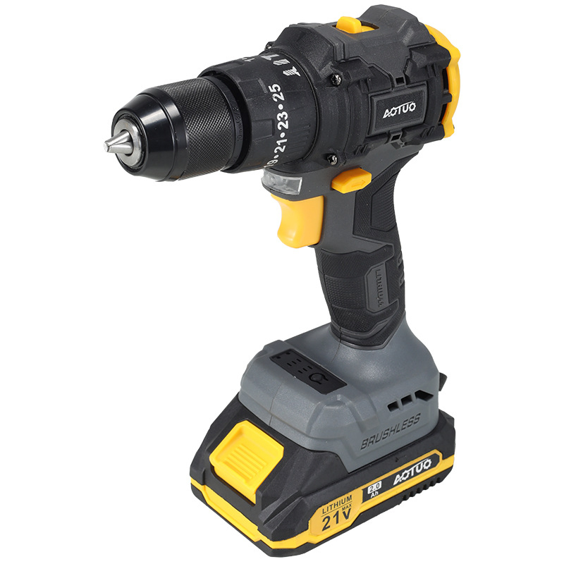 Antauto Brushless 21V Lithium Ion Cordless Impact Drill Power Tool