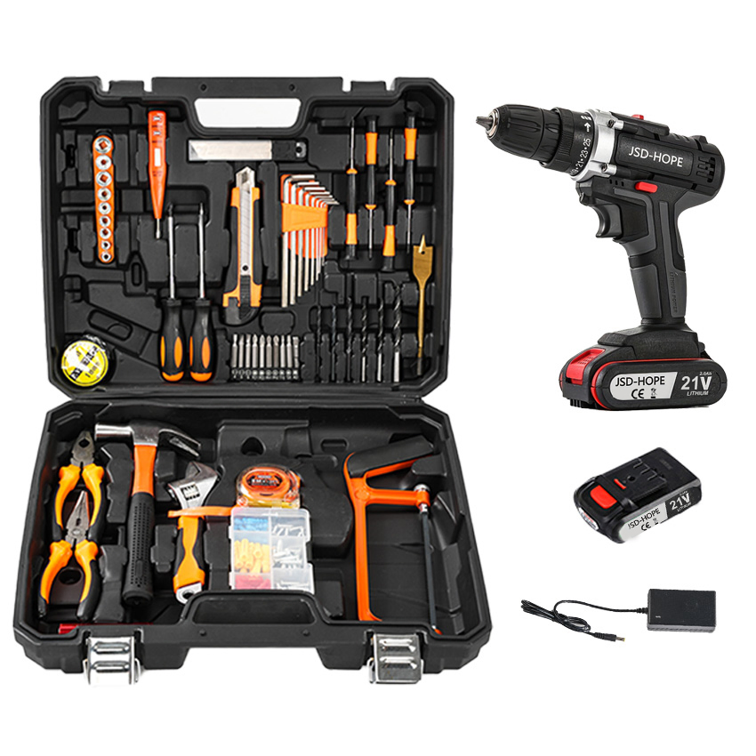 21V Rechargeable Electric Drill - Compact Cordless Drill Driver for DIY &amp; Professional Use